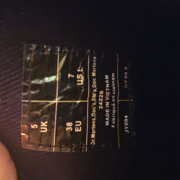 Dr. Martens Burgundy Combat Boots - Picture 2 of 4